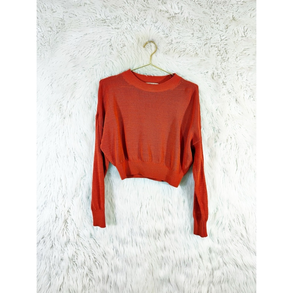 Madewell Burnt cotton blend Orange Knit Sweater